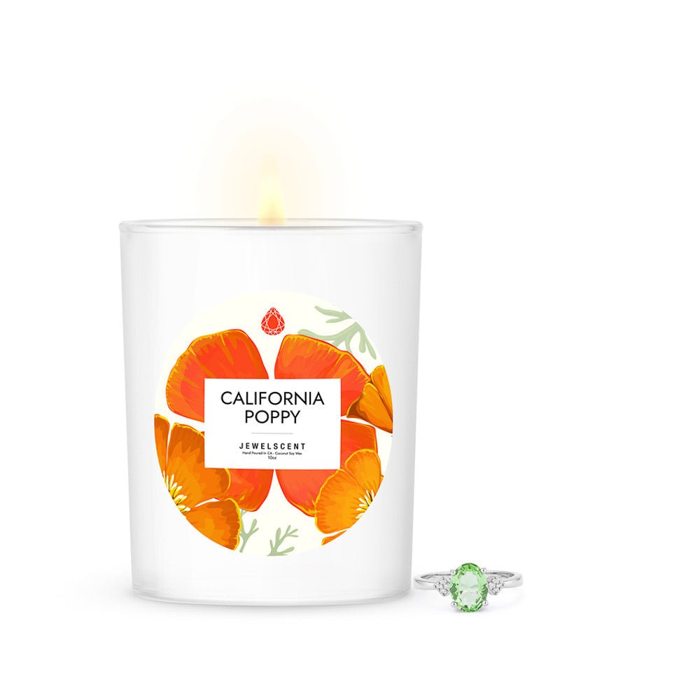 California Poppy Scented Candles + Beautiful Jewelry - SkyWaves