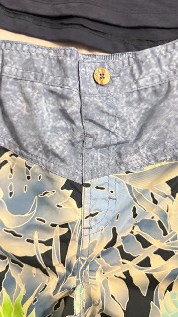 Boy swim short two piece set by Volcom for little kid in Navy Blue with logo. - SkyWaves