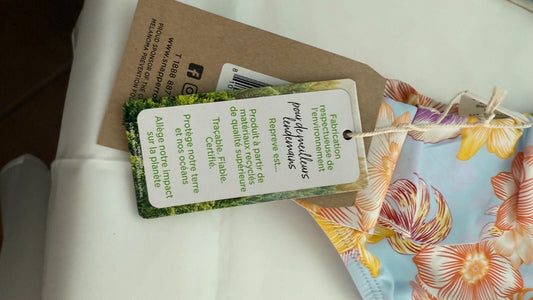 Girls BohoTropical One Shoulder Bikini,Toddler, Floral with Ripples swim - ware. - SkyWaves