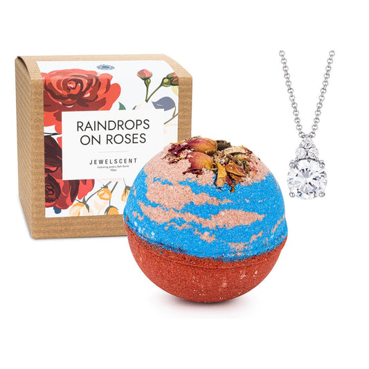 Raindrops on Roses 10oz Jewelry Bath Bomb - SkyWaves